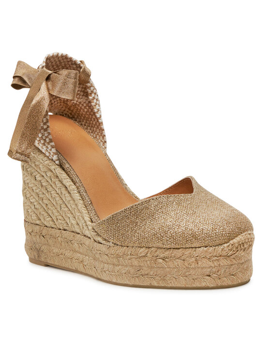 Castañer Castañer Espadryle Chiara/8Ed/032 023196 Złoty