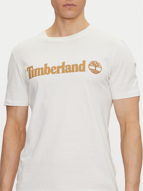Timberland Timberland Tričko TB0A5UPQ Écru Regular Fit
