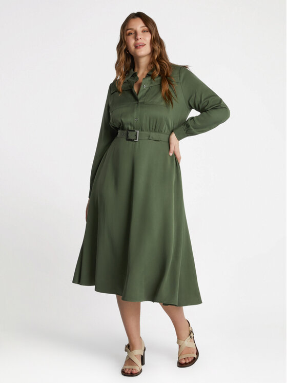Fiorella Rubino Fiorella Rubino Sukienka codzienna 7563T001581N035 Zielony A-Line Fit