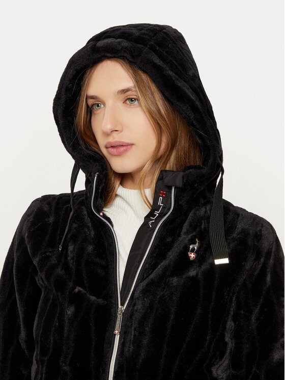Aulp Aulp Pelzmantel Valse Schwarz Regular Fit