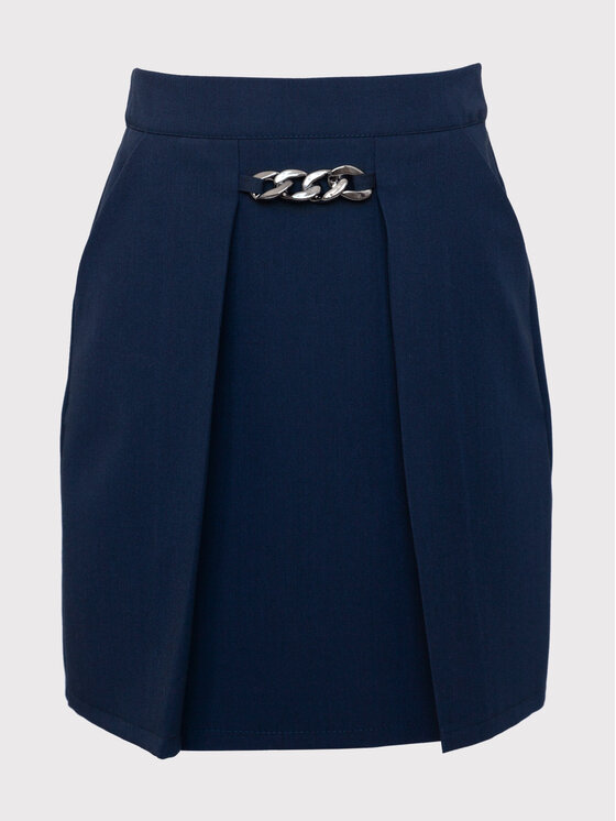 SLY SLY Spódnica 3S-308B Granatowy Comfortable Fit