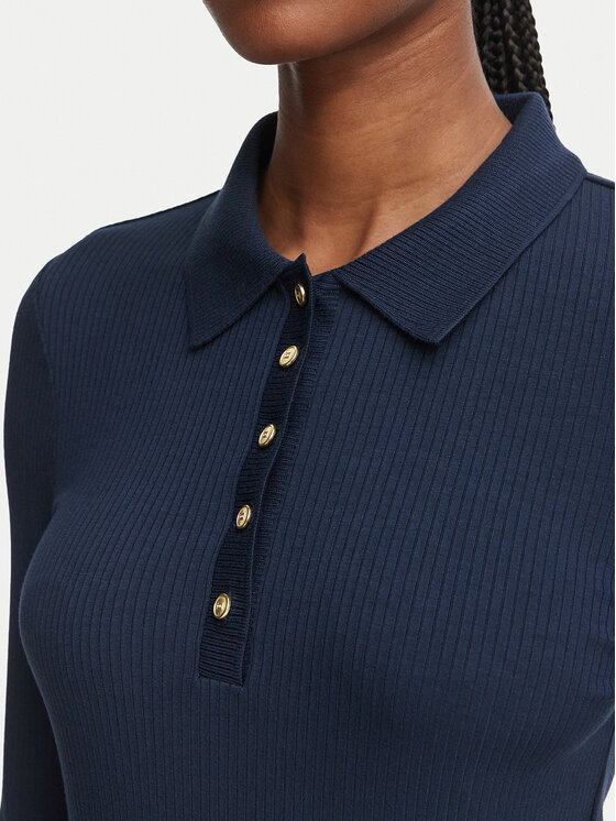 Tommy Hilfiger Tommy Hilfiger Polo WW0WW51731 Granatowy Slim Fit