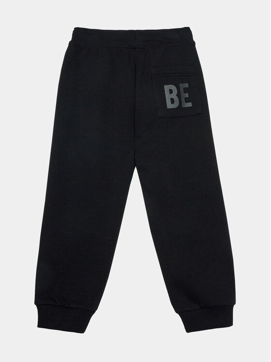 United Colors Of Benetton Pantaloni da tuta 3V0KCF044 Nero Regular Fit Modivo