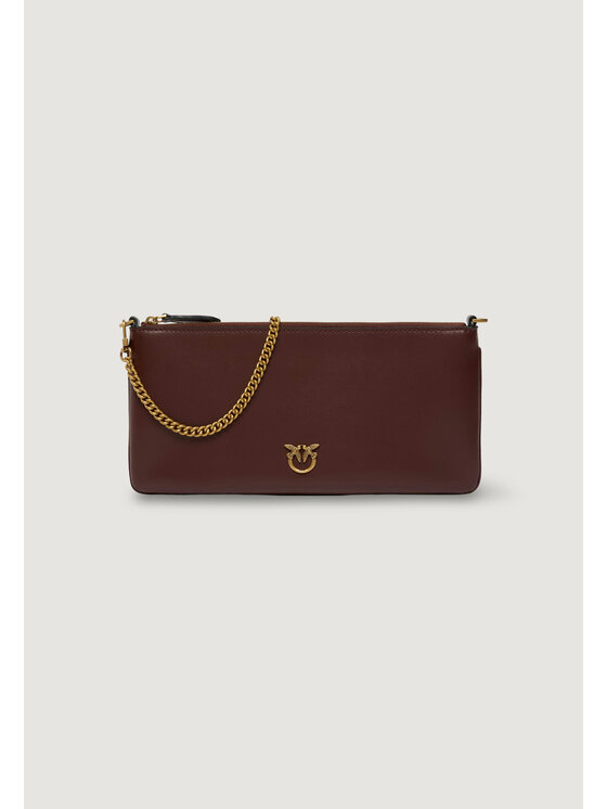 PINKO PINKO Τσάντα NEW HORIZONTAL FLAT VITELLO SE Μπορντό