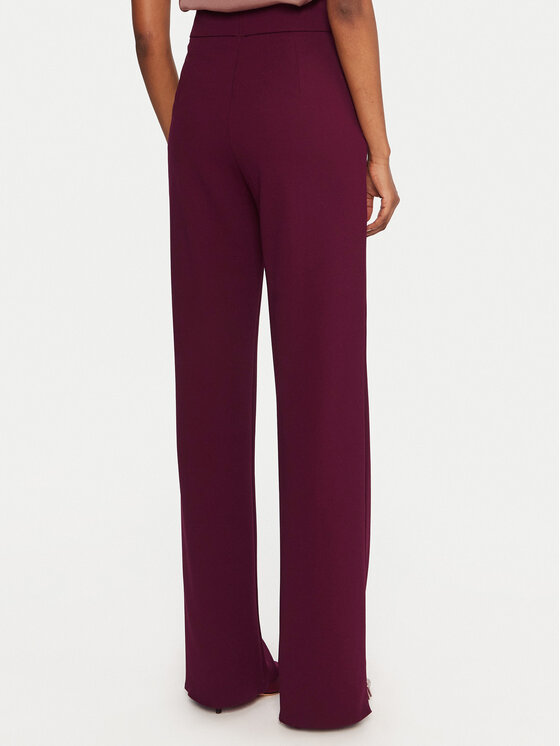 Rinascimento Rinascimento Pantaloni din material CFC0126219003 Vișiniu Regular Fit