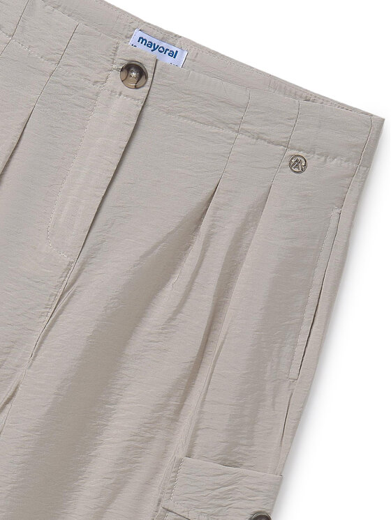 Mayoral Mayoral Παντελόνι υφασμάτινο 6536 Μπεζ Relaxed Fit