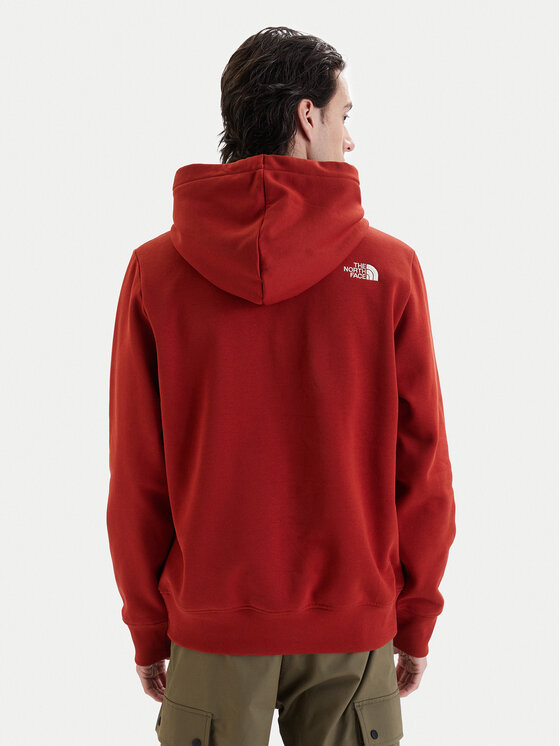 The North Face The North Face Pulóver Drew Peak NF0A89EM Sötétvörös Regular Fit