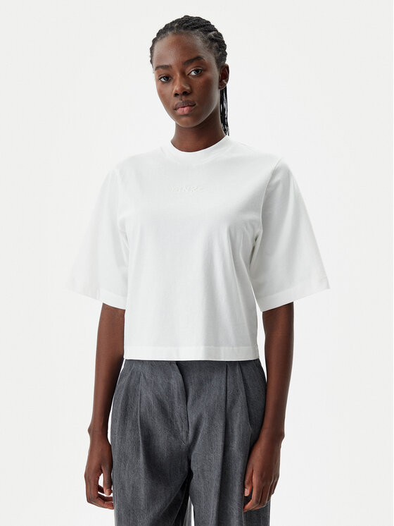 PINKO PINKO Tricou 104604 A2F8 Z05 Alb Regular Fit