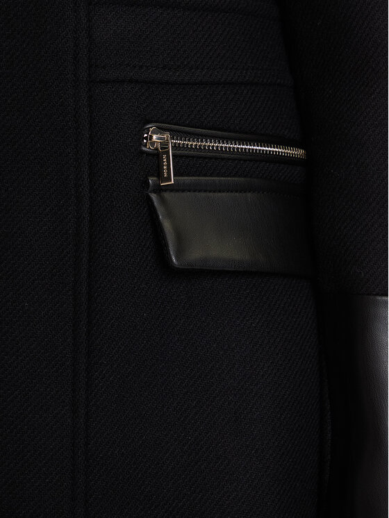 Morgan Morgan Wollmantel 222-GSIBIL Schwarz Regular Fit