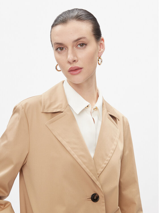 Marella Marella Cappotto di transizione Impact 2413021051200 Marrone Regular Fit