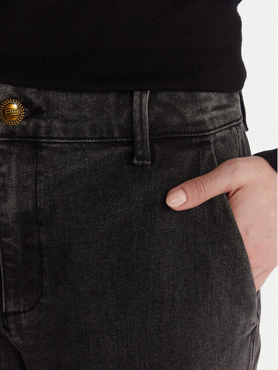 Artigli Artigli Blugi Palazzo Vita Alta ADDE003646 Negru Wide Leg