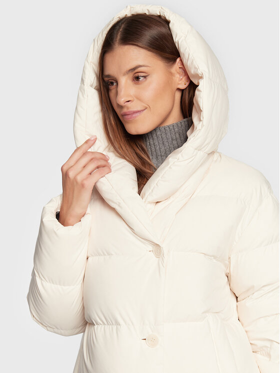 Hetregó Hetregó Žieminis paltas Wanda 8M691 22WD10 Écru Regular Fit