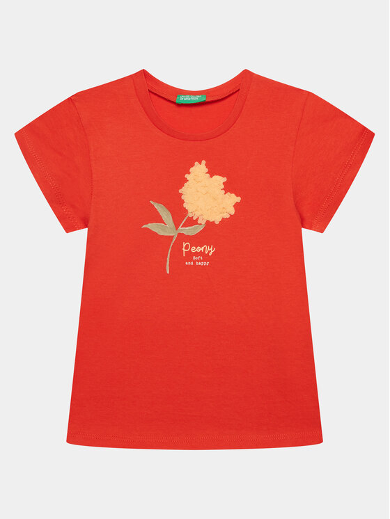 United Colors Of Benetton United Colors Of Benetton T-shirt 3I1XG10E1 Crvena Regular Fit