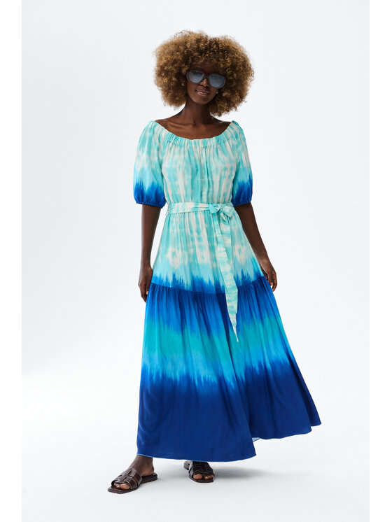 blue shadow blue shadow Sukienka codzienna Iskra Niebieski Regular Fit