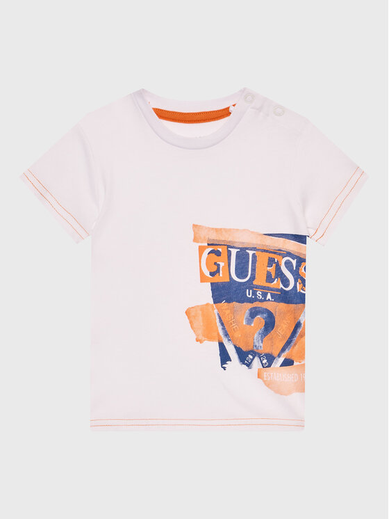 Guess T-krekls I3GI00 K8HM0 Balts Regular Fit