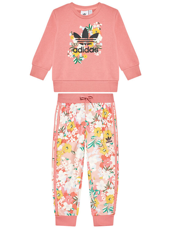 Completo set Adidas Originals da bambina rosa antico/stampa floreale |  ScuderiStore