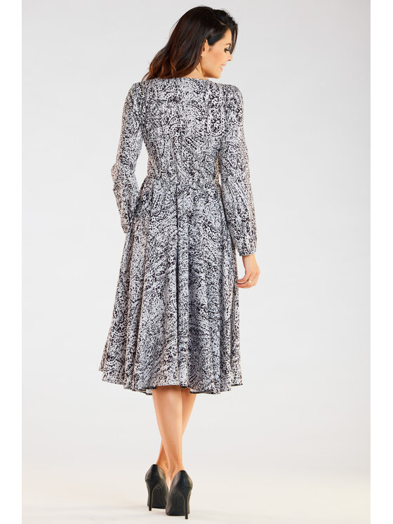 Awama Awama Vestito da giorno A466 Nero Basic Fit