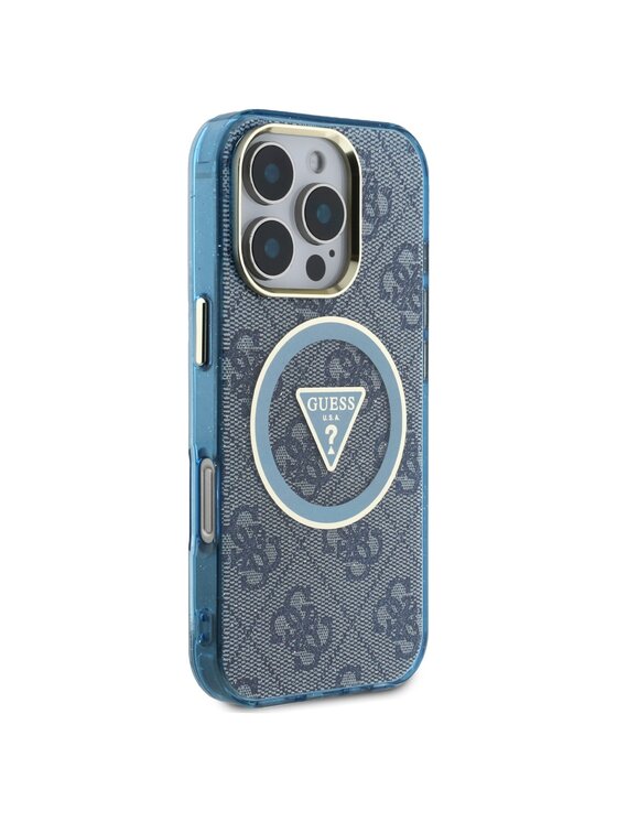 Guess Guess Etui na telefon Apple iPhone 16 Pro Max Niebieski