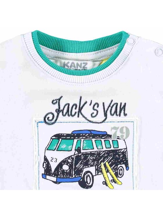 Kanz Kanz T-Shirt 1632581-1000 Biały Basic Fit