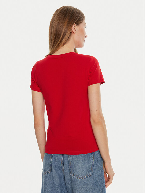 Guess Guess Póló W4BI57 J1314 Piros Slim Fit
