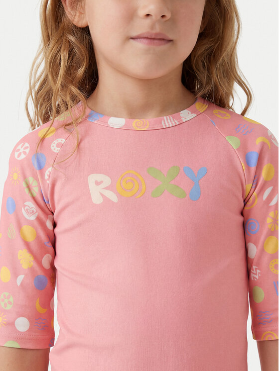Roxy Roxy Комплект тениска и бански слипове Roxy Dot ERLWR03328 Розов