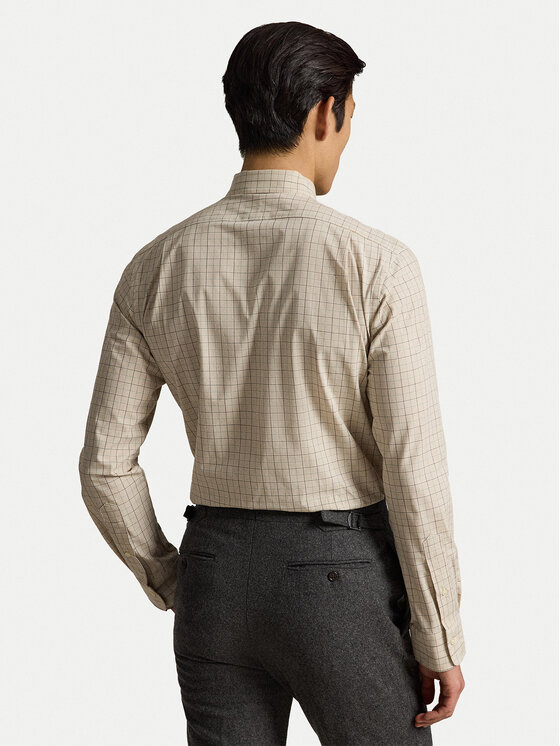 Polo Ralph Lauren Polo Ralph Lauren Риза 710B22586001 Светлобежов Regular Fit