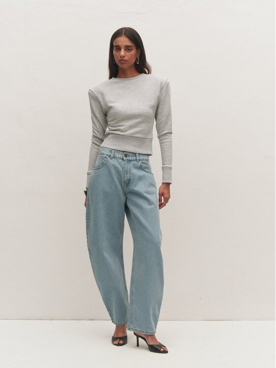 Le Collet Le Collet Bluza NEA Szary Slim Fit