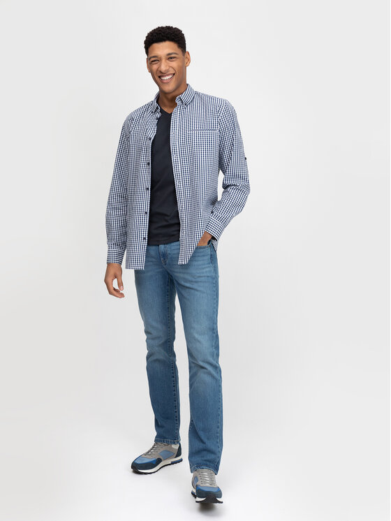 BIG STAR BIG STAR T-Shirt classicov_404 Granatowy Basic Fit