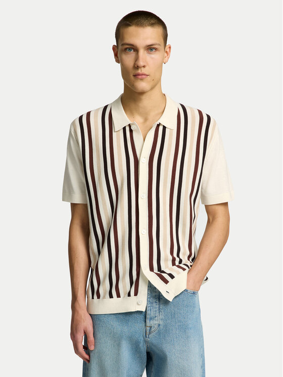 Selected Homme Tricou polo 16096371 Bej Regular Fit