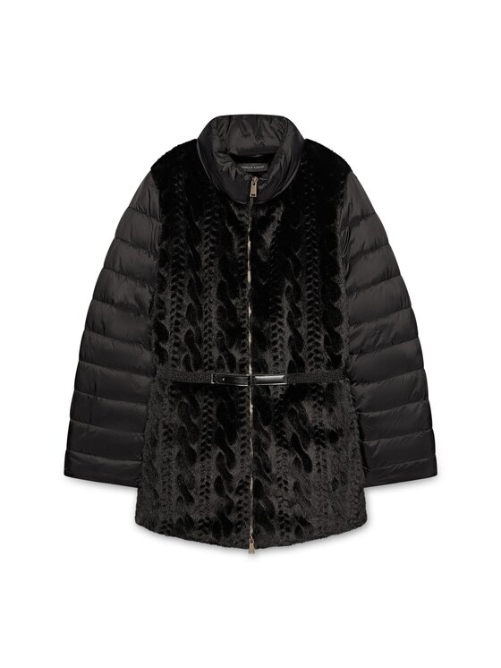 Fiorella Rubino Fiorella Rubino Cappotto invernale F003T001419N033 Nero Regular Fit
