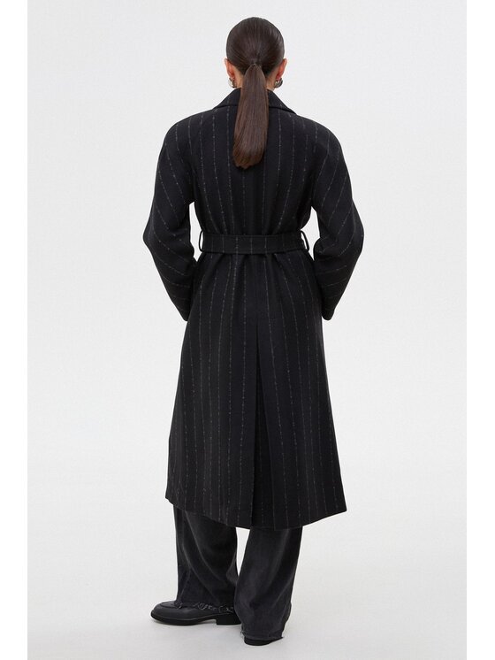 Estro Estro Cappotto ER00115845 Nero Loose Fit