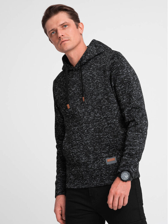 Ombre Ombre Mikina OM-SSNZ-0147 Šedá Classic Fit
