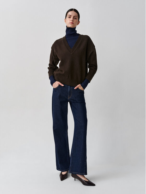 TATUUM TATUUM Sweter ELNERKA Brązowy Classic Fit