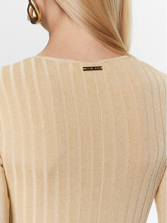 MICHAEL Michael Kors MICHAEL Michael Kors Abendkleid MS381MV61R Goldfarben Slim Fit