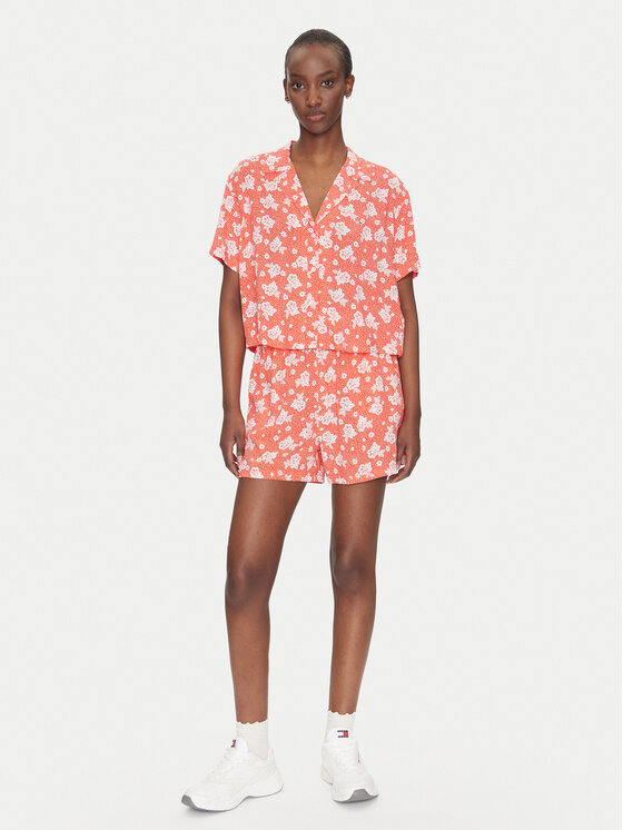 Tommy Jeans Tommy Jeans Košile DW0DW20285 Oranžová Relaxed Fit