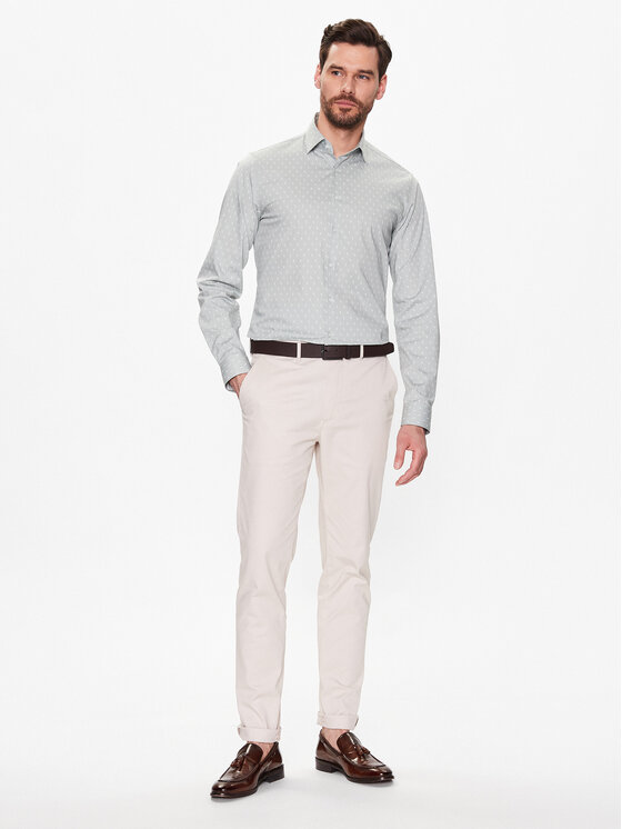 Calvin Klein Calvin Klein Πουκάμισο K10K111289 Πράσινο Slim Fit