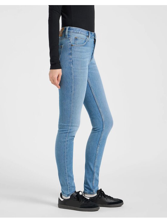 Lee Lee Jeansy SCARLETT HIGH Niebieski Skinny Fit