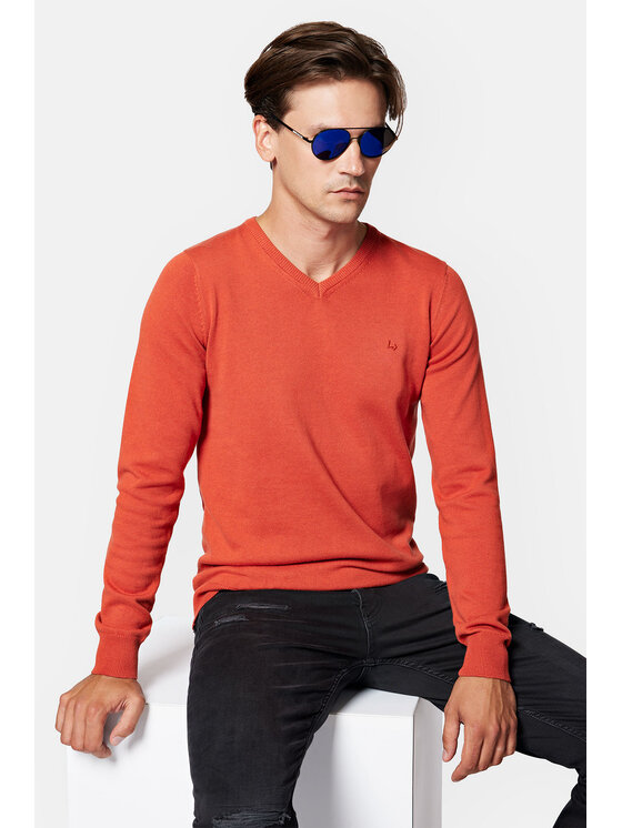 Sweter Lancerto, Rozmiar XL, Pomarańczowy, Lenny SW073223000039