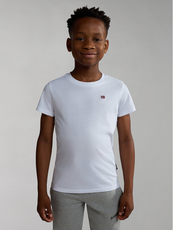 Napapijri Napapijri T-särk NP0A4GEH S Valge Regular Fit