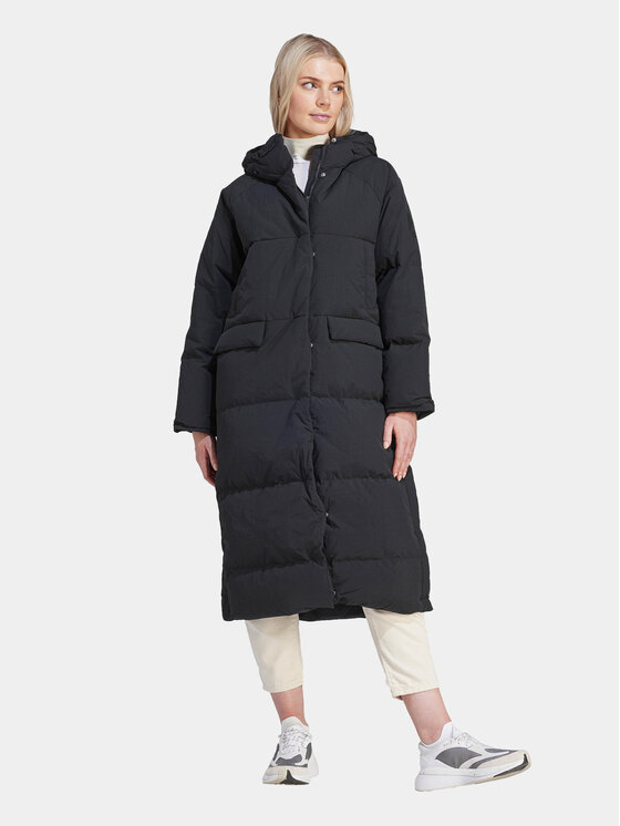 adidas adidas Geacă din puf Big Baffle Coat IK3159 Negru Loose Fit