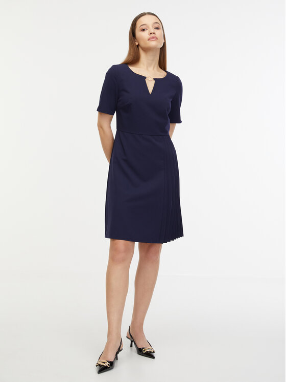 Orsay Orsay Sukienka codzienna 1000139575000__38 Granatowy Regular Fit