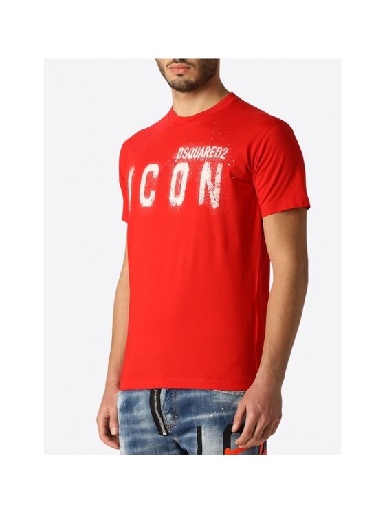 Dsquared2 Dsquared2 T-Shirt S79GC0039 S23009 Czerwony Regular Fit