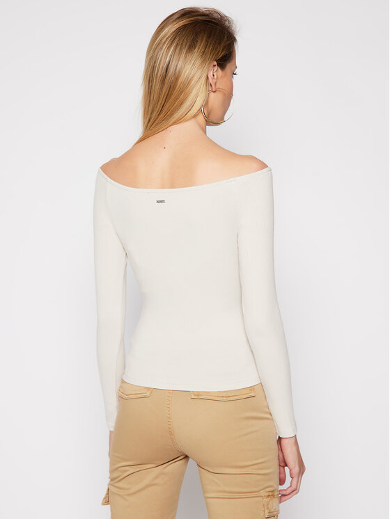 Guess Guess Блузка Sonay W1RP14 KAER2 Бежевий Slim Fit