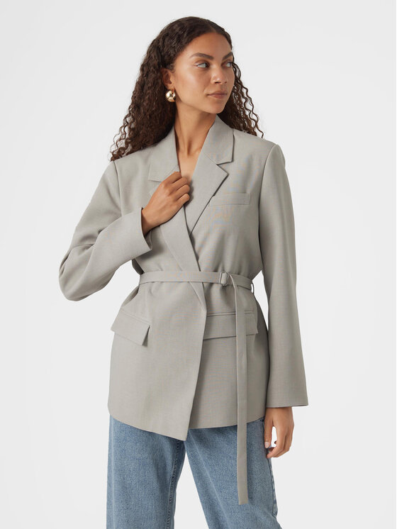 Vero Moda Sako Claudia 10301445 Sivá Oversize