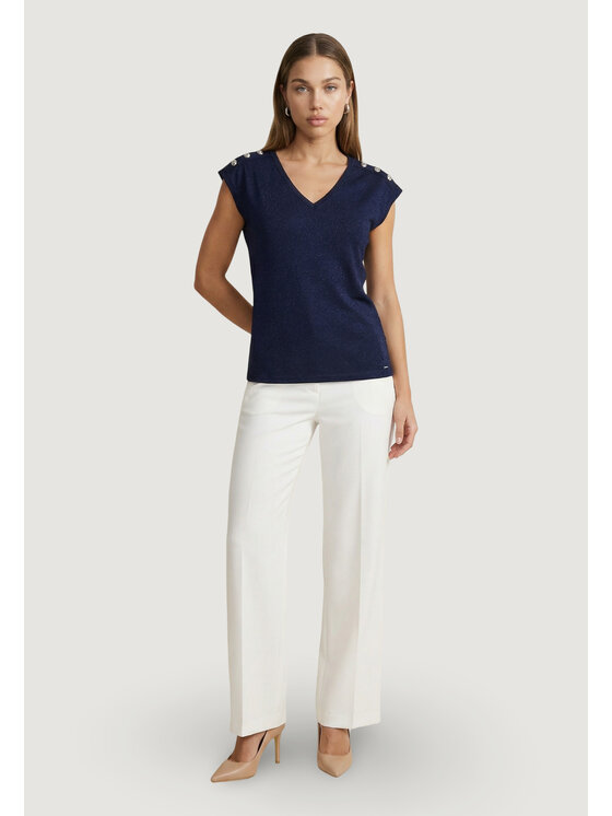 Morgan De Toi Morgan De Toi T-shirt 261-DIVALI Blu Egg Fit