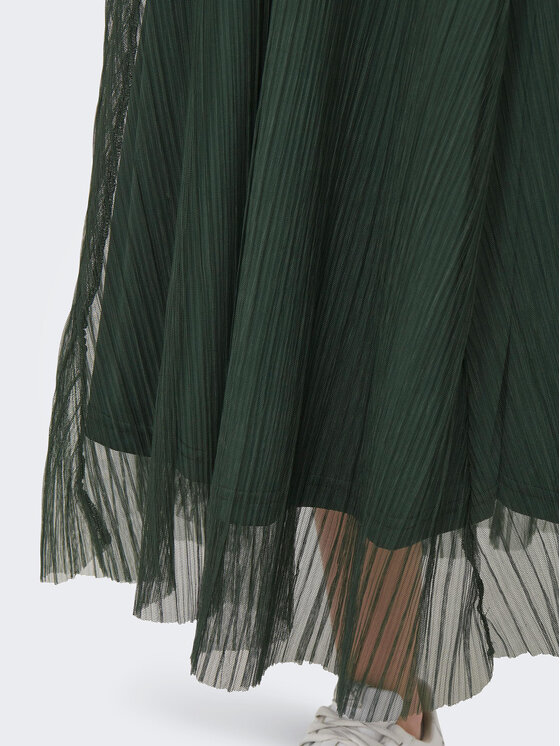 ONLY ONLY Midi svārki 15214303 Zaļš Regular Fit