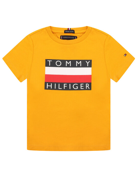 Tommy Hilfiger Tommy Hilfiger Marškinėliai Essential Tee KB0KB05547 M Geltona Regular Fit