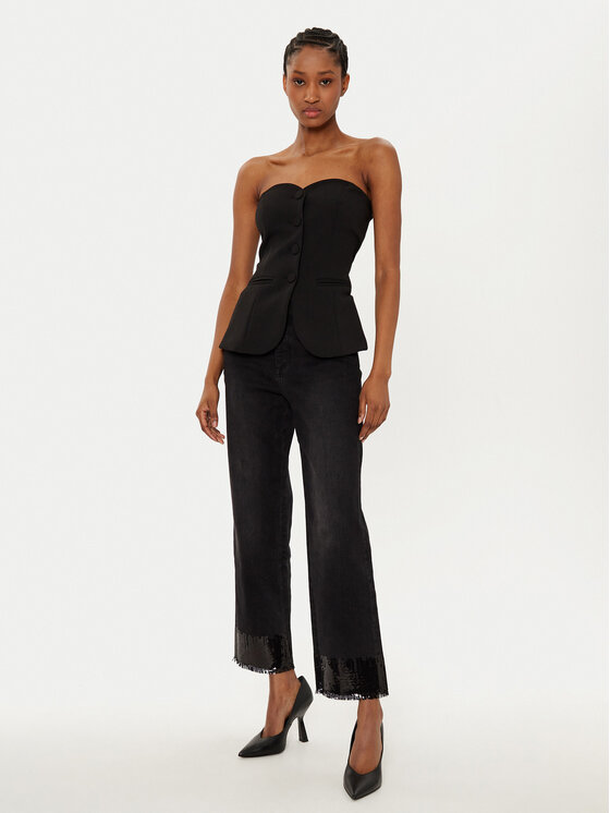 Joseph Ribkoff Joseph Ribkoff Traperice 244948 Crna Stretch Fit