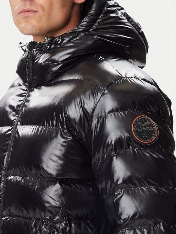Napapijri Napapijri Žieminė striukė A-Terez Shiny NP0A8AO2 Juoda Regular Fit
