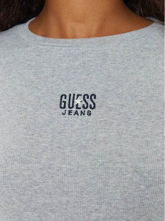 Guess Jeans Guess Jeans Bluza W4BI59 KA0H1 Siva Slim Fit